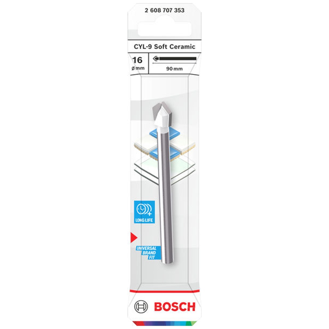 Bosch Ceramic Bohrer CYL-9 Soft, 16 x 90 mm