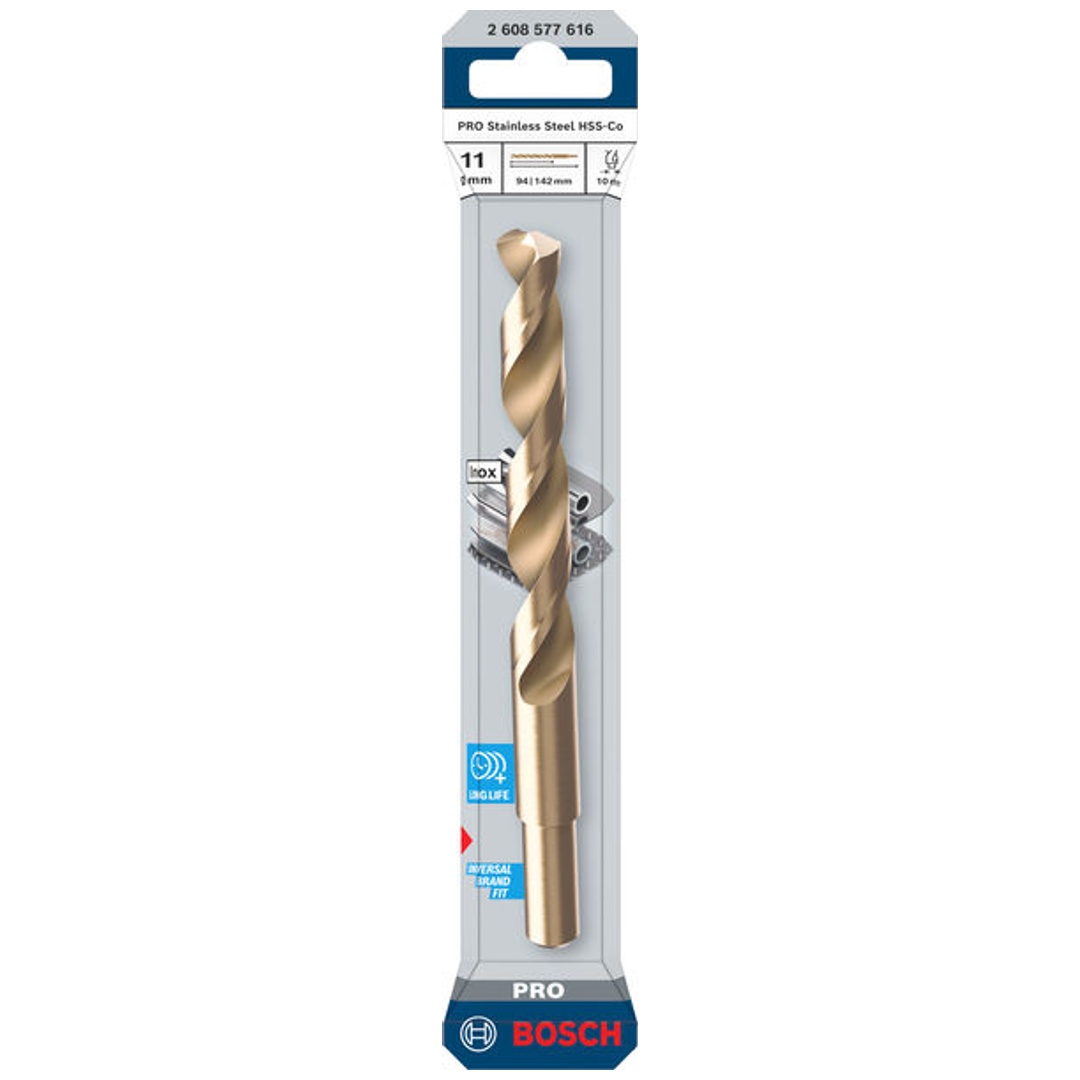 Bosch PRO Spiralbohrer Stainless Steel HSS-Co, 11 x 94 x 142 mm