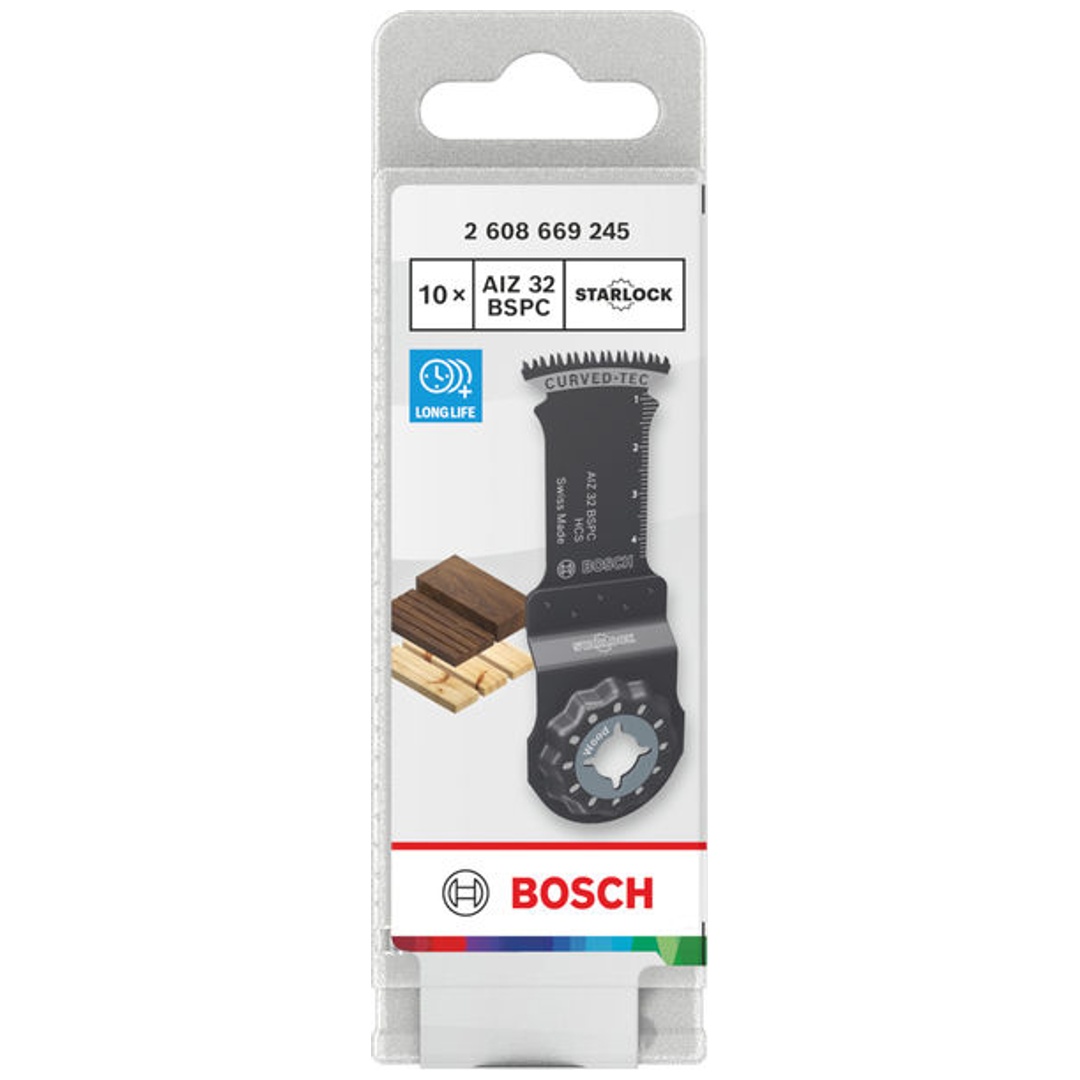 Bosch Tauchsägeblatt AIZ 32 BSPC Holz, Starlock, 32 x 50 mm, 10-tlg.