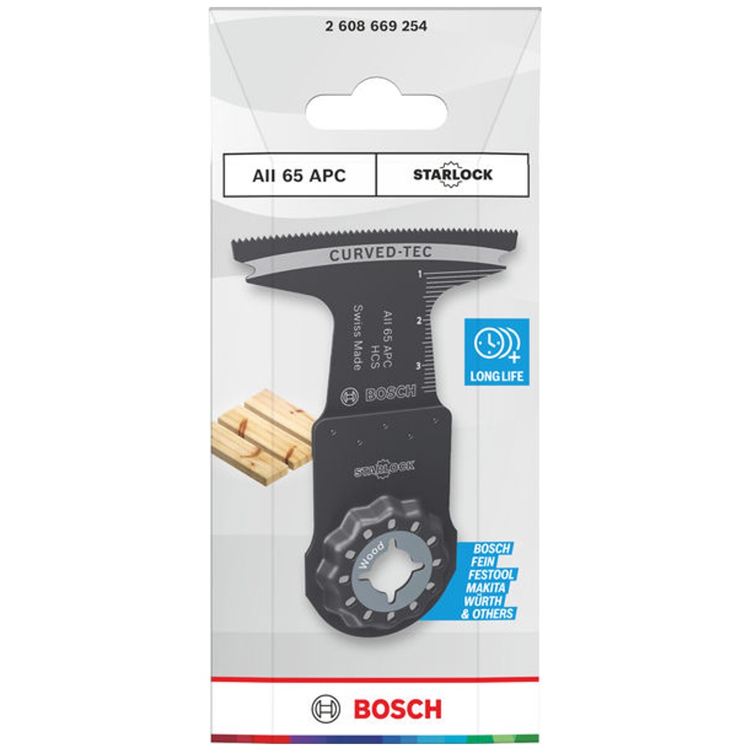 Bosch Tauchsägeblatt AII 65 APC Holz, Starlock, 65 x 40 mm