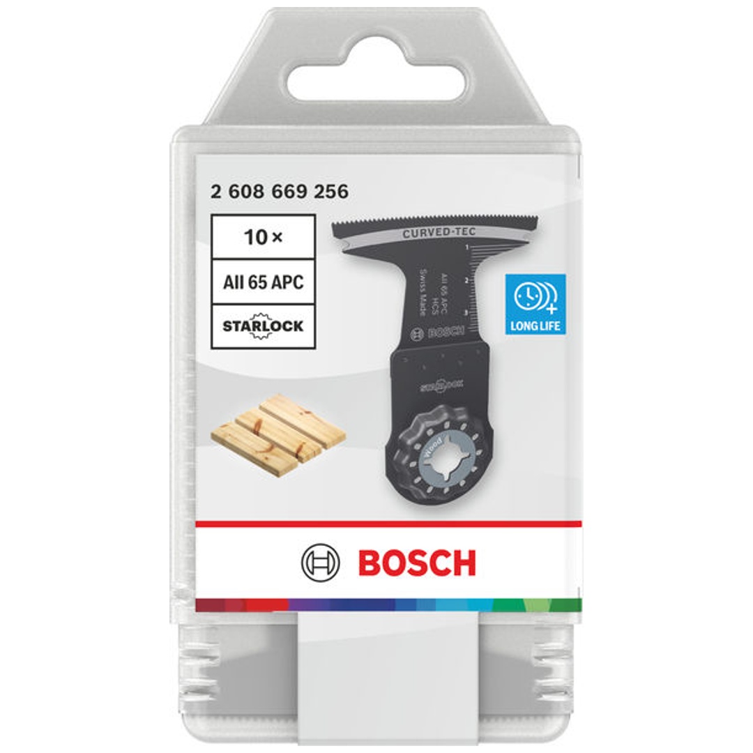 Bosch Tauchsägeblatt AII 65 APC Holz, Starlock, 65 x 40 mm, 10-tlg.