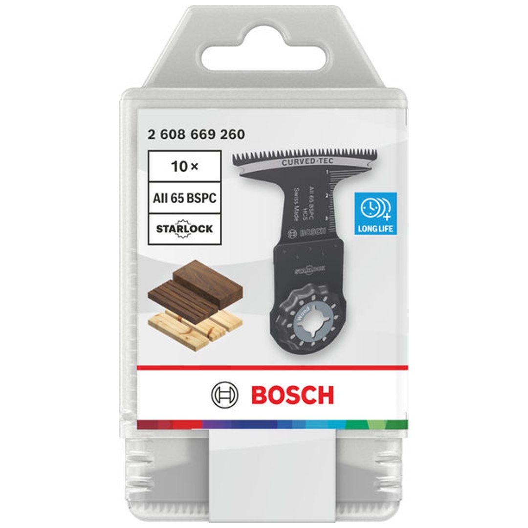 Bosch Tauchsägeblatt AII 65 BSPC Holz, Starlock, 65 x 40 mm, 10-tlg.