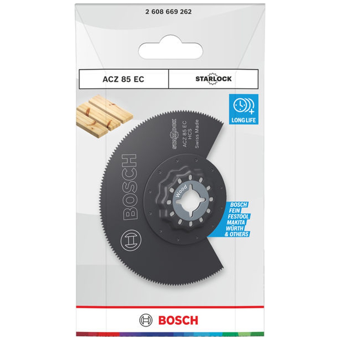 Bosch Segmentsägeblatt ACZ 85 EC Holz, Starlock, 85 mm