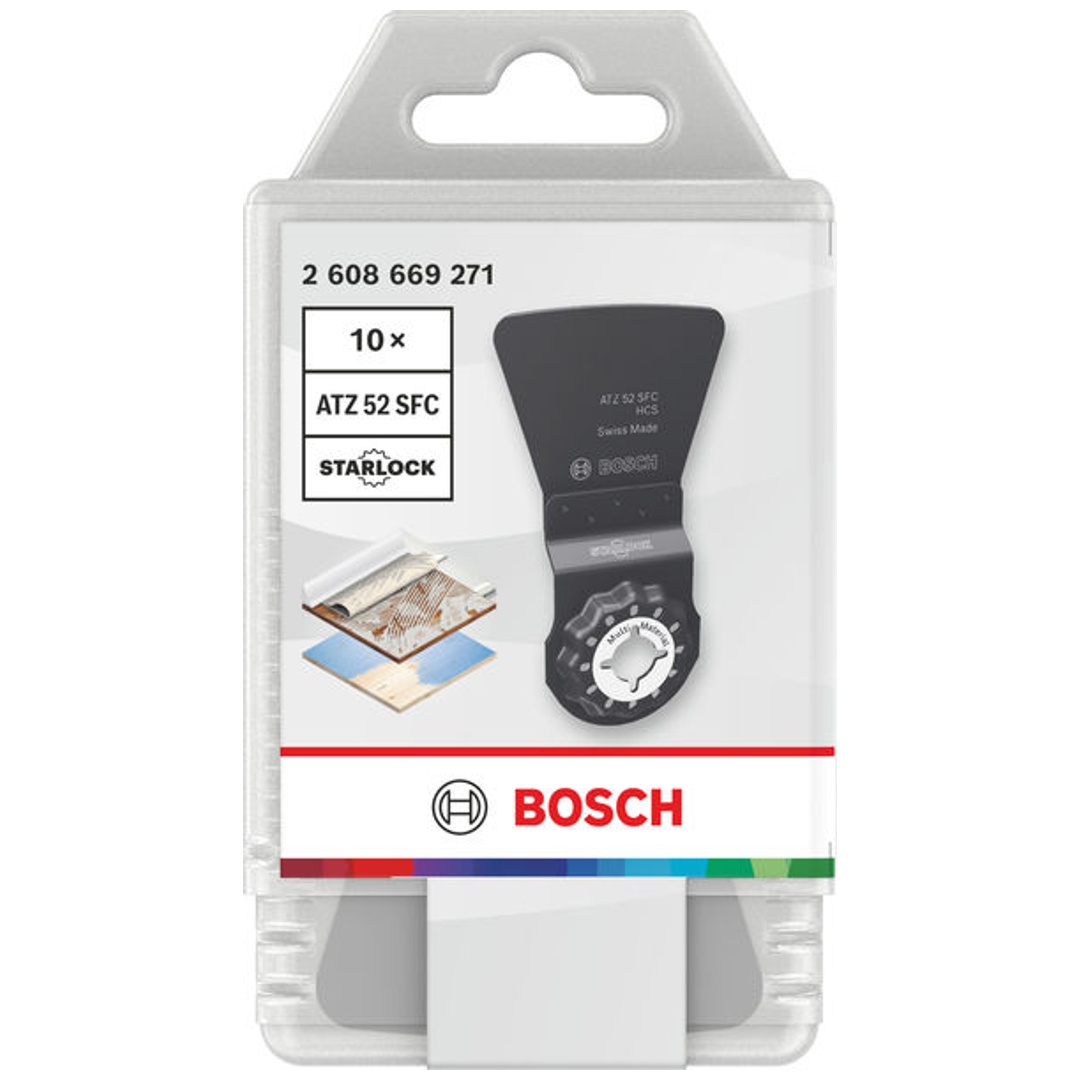 Bosch Tauchsägeblatt ATZ 52 SFC Multi Material, Starlock, 52 x 40 mm, 10-tlg.