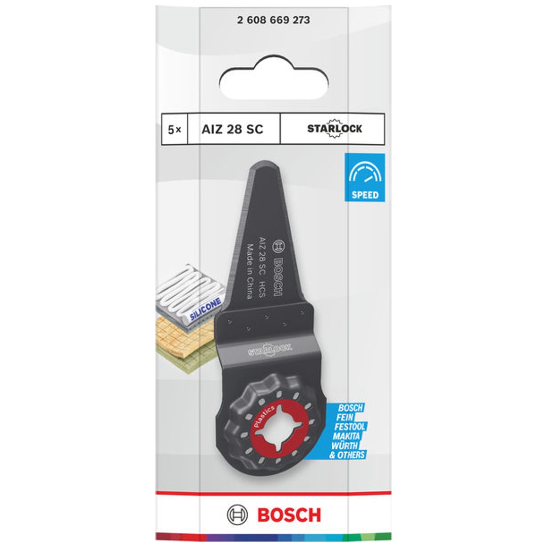 Bosch Kunststoff-Schneider AIZ 28 SC, Starlock, 28 x 40 mm, 5-tlg.