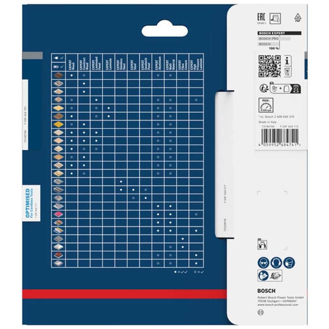 Bosch EXPERT Kreissägeblatt Wood, 160x1,45x20 mm, Z36