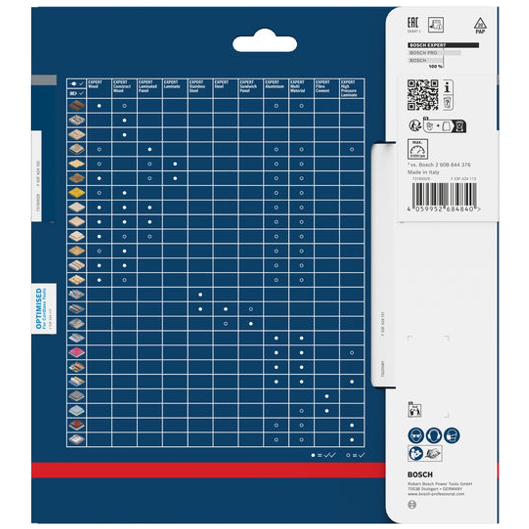Bosch EXPERT Kreissägeblatt Wood, 190x30 mm, Z24