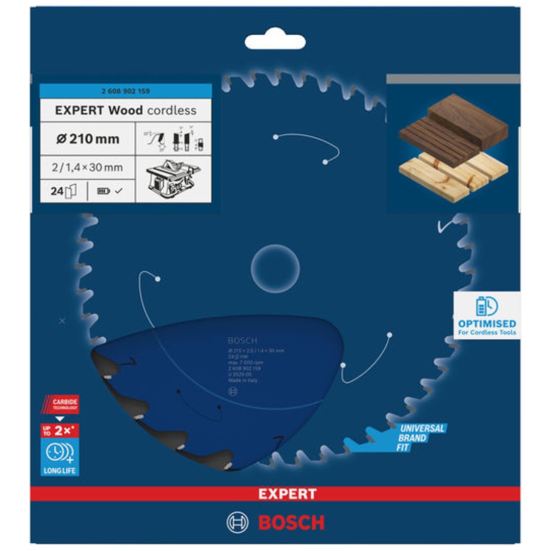 Bosch EXPERT Kreissägeblatt Wood, 210x30 mm, Z24