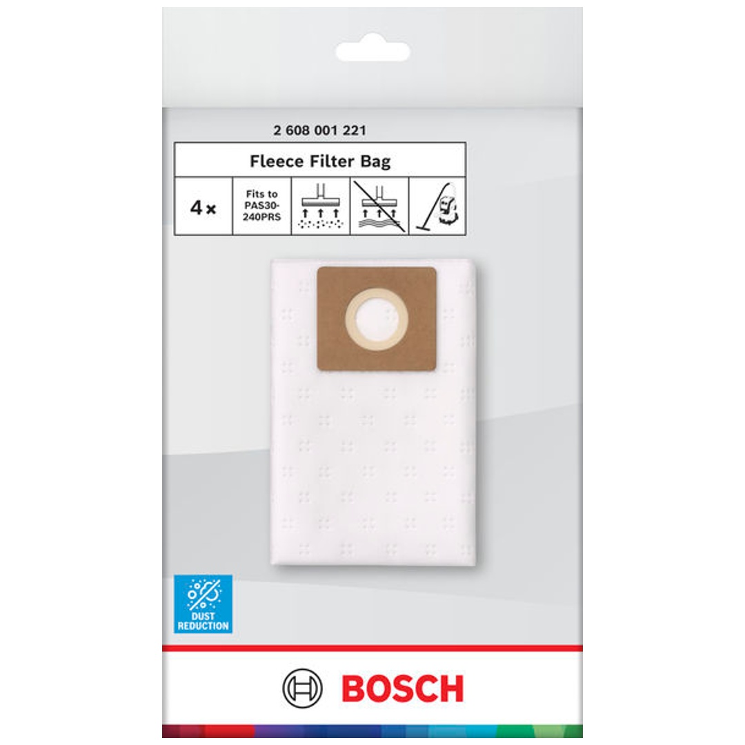 Bosch Vliesbeutel für Staubsauger, 520 x 500 mm, 4 Stk.