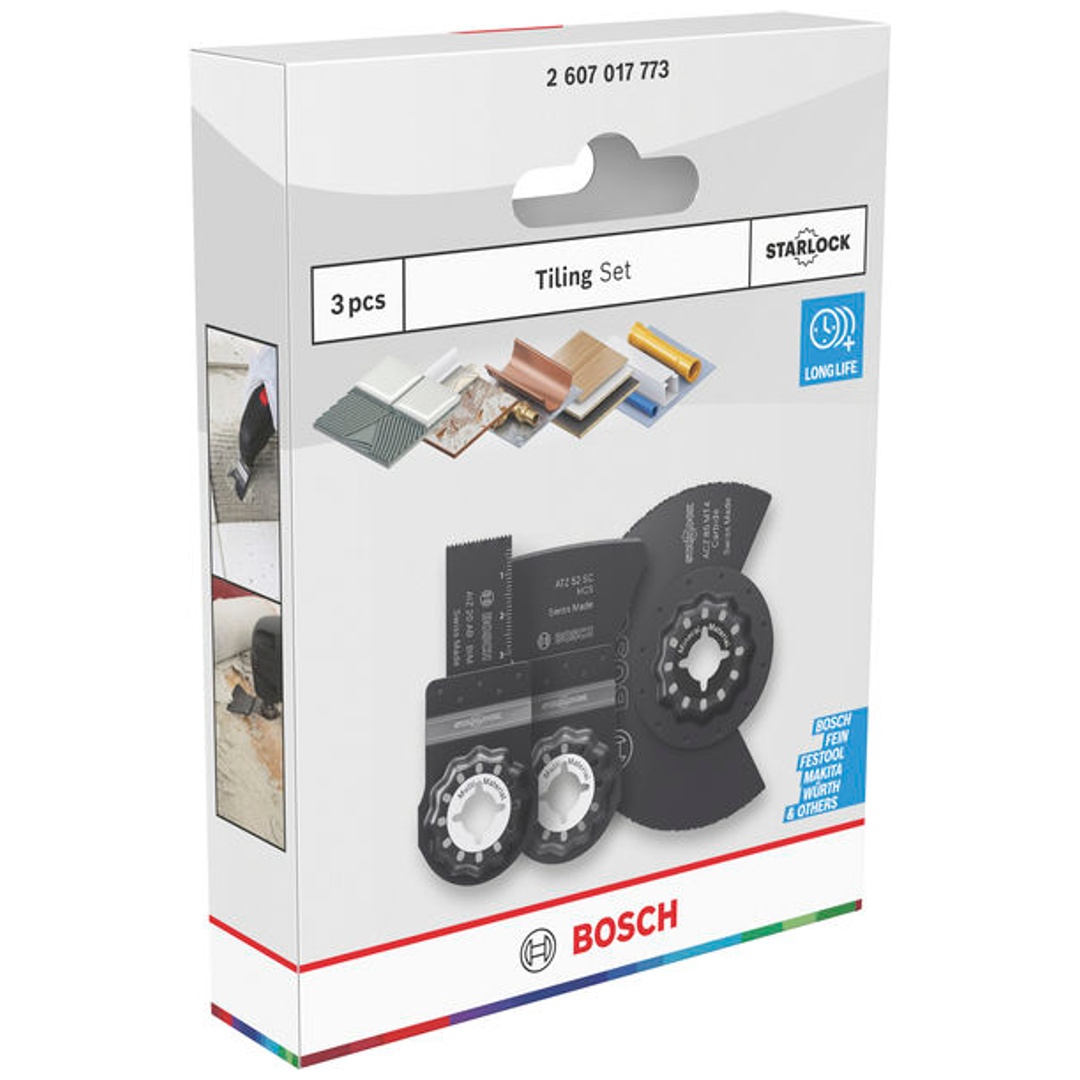 Bosch Fliesen-Blattset, Multitool-Sägeblätter, 3-tlg.