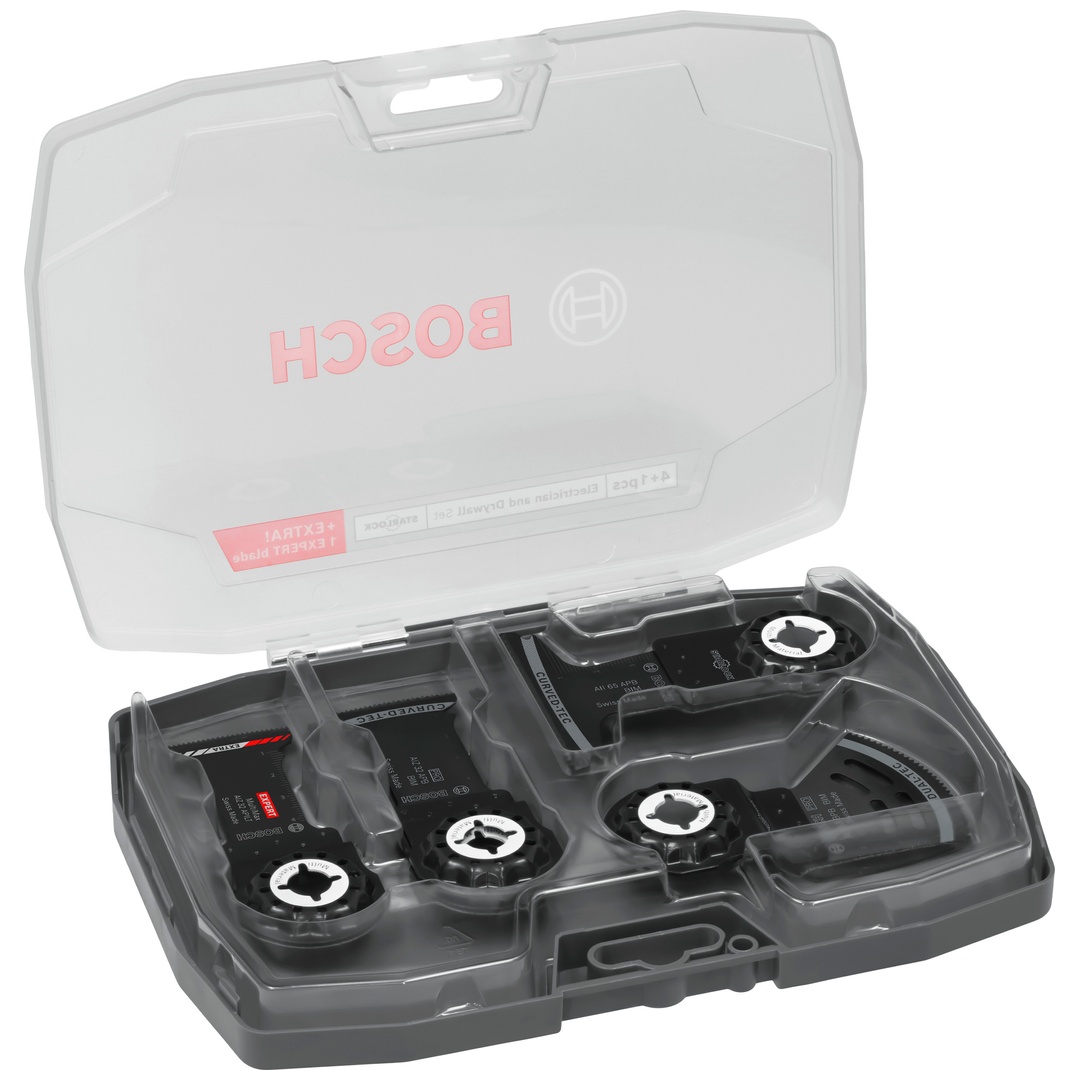 Bosch Elektriker- und Trockenbau-Set, Multitool-Sägeblätter, 5-tlg.