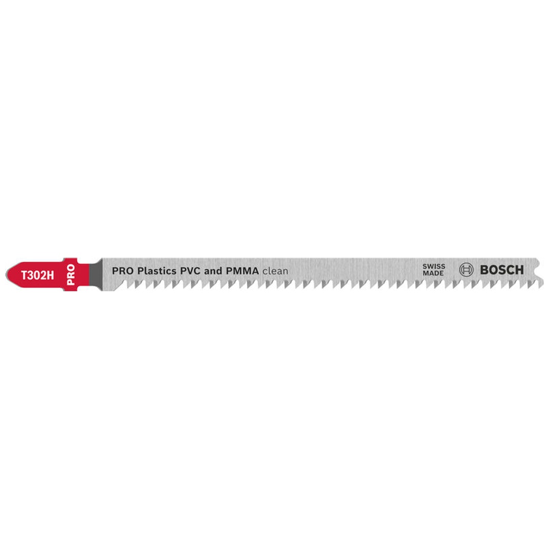 Bosch PRO Stichsägeblatt Plastics PVC clean T302H, 132 mm, 3-tlg.