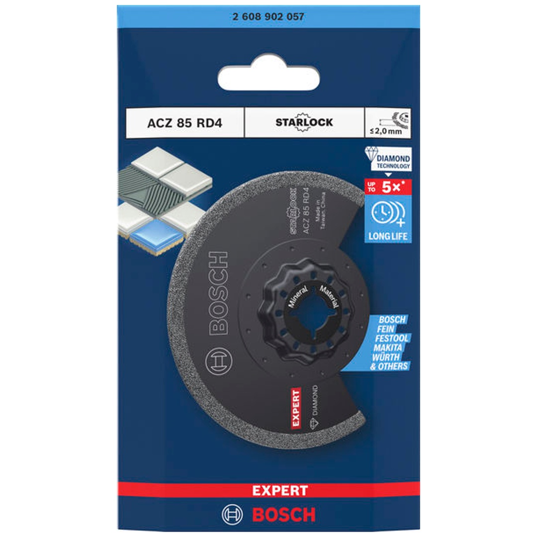 Bosch EXPERT Segmentsägeblatt ACZ 85 RD4 Grout Segment Blade, 85 mm