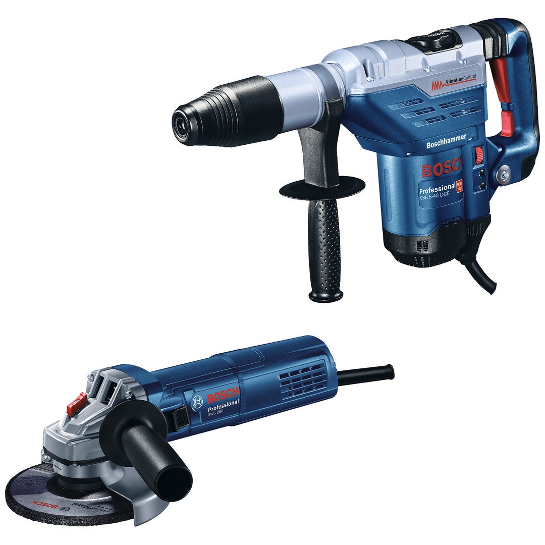 Bosch Professional Bosch Profi Set: Bohrhammer SDS-max GBH 5-40 DCE + Winkelschleifer GWS 880