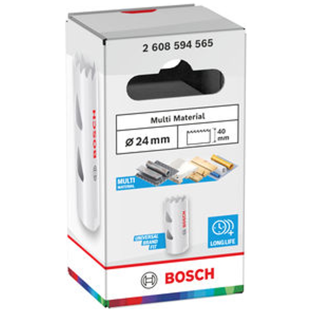 Bosch Lochsäge mit Gewinde Multi Material, 24 x 40 mm