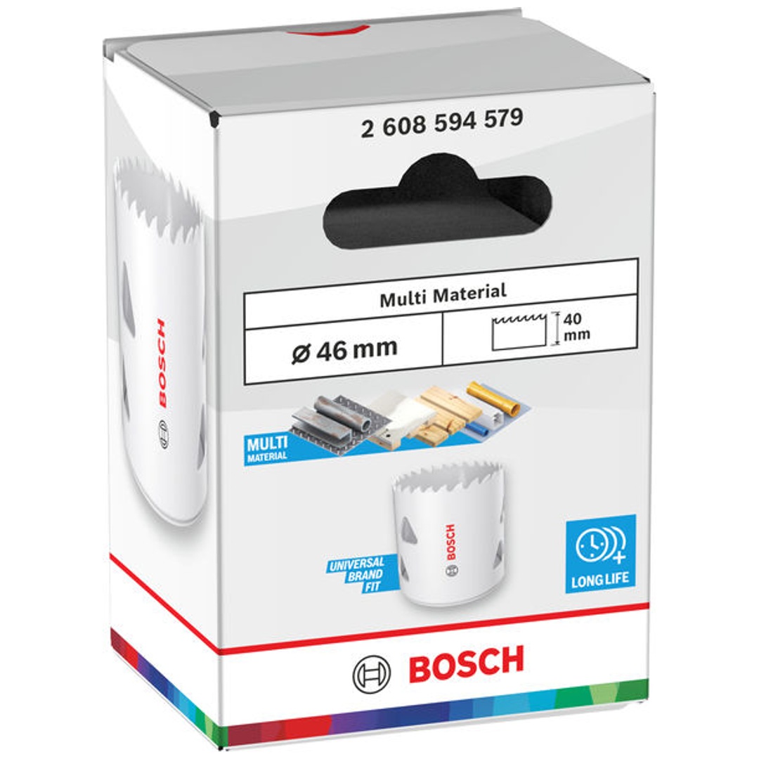 Bosch Lochsäge mit Gewinde Multi Material, 46 x 40 mm