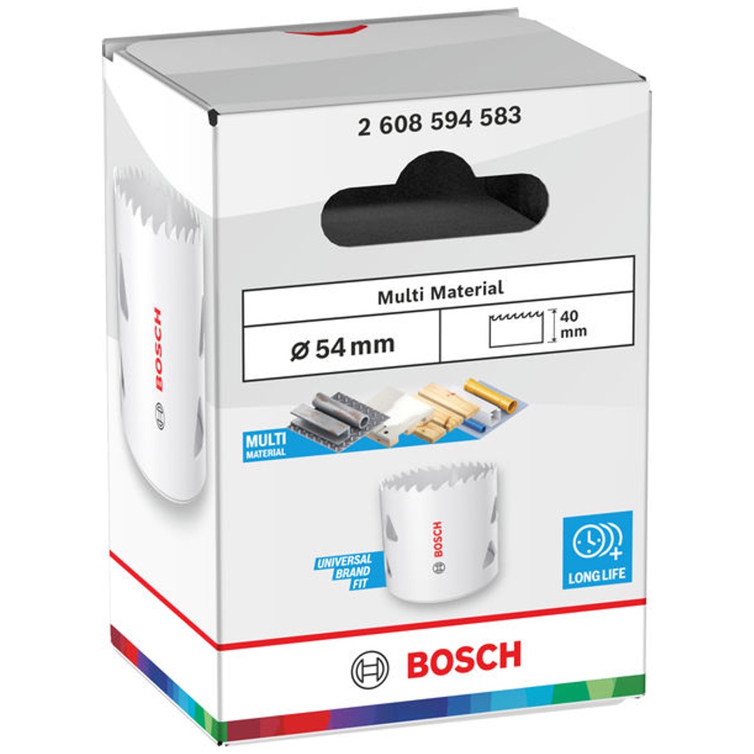 Bosch Lochsäge mit Gewinde Multi Material, 54 x 40 mm