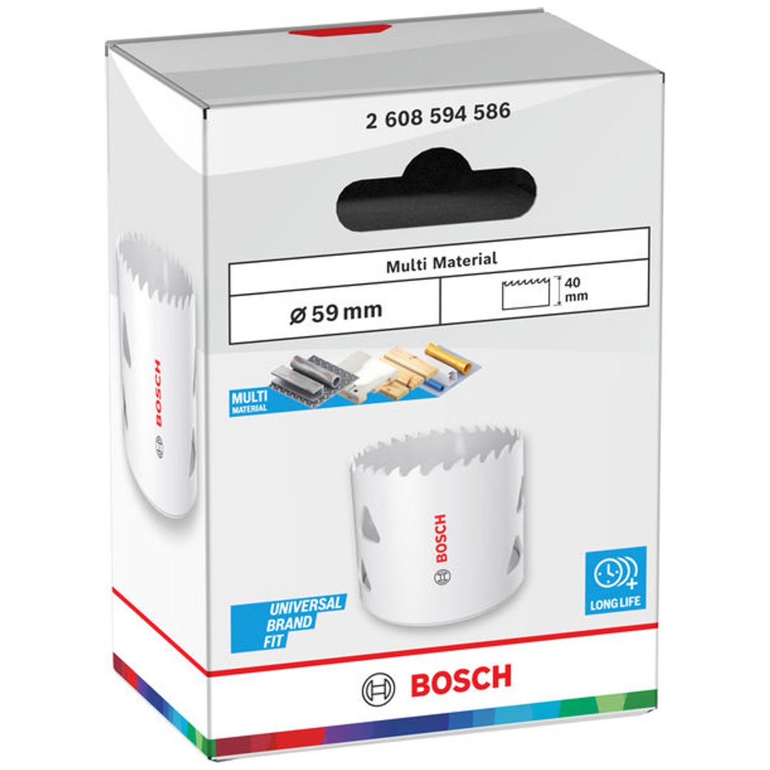 Bosch Lochsäge mit Gewinde Multi Material, 59 x 40 mm