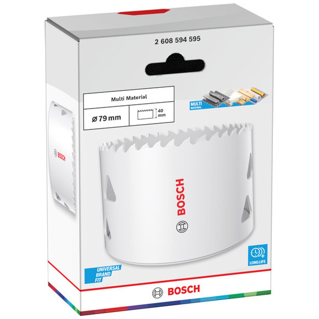 Bosch Lochsäge mit Gewinde Multi Material, 79 x 40 mm
