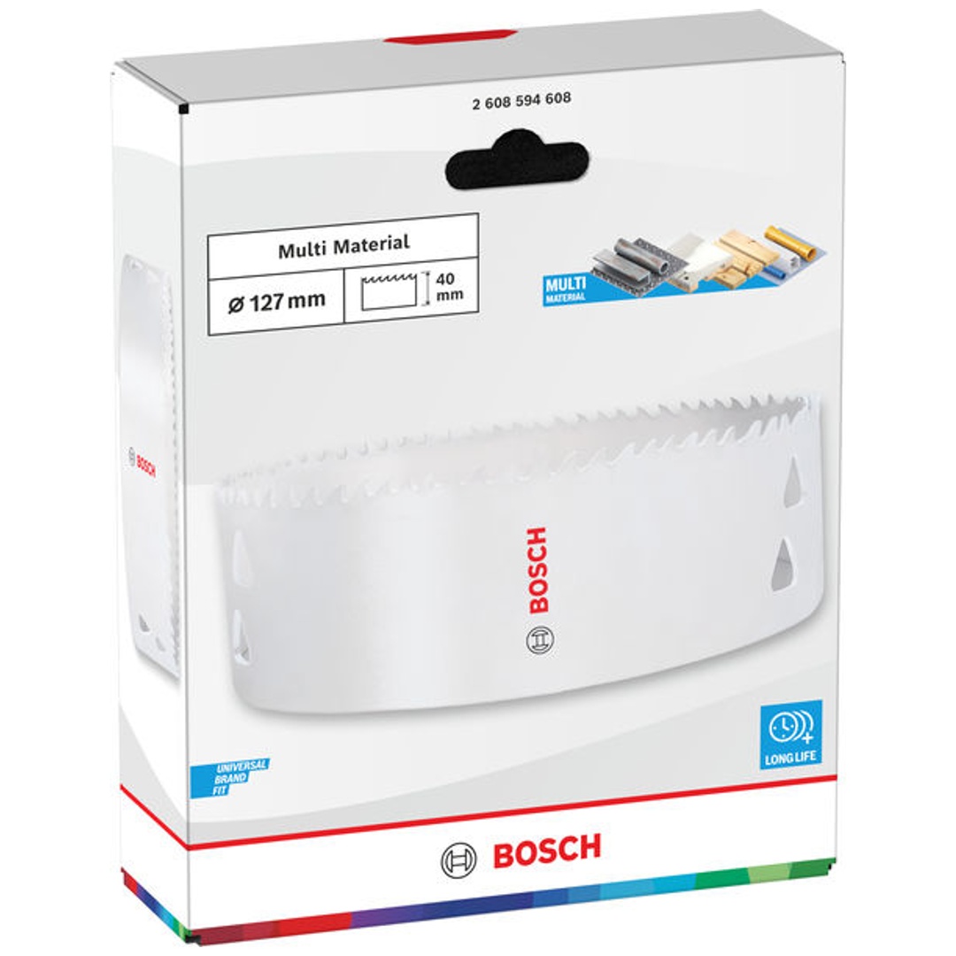 Bosch Lochsäge mit Gewinde Multi Material, 127 x 40 mm