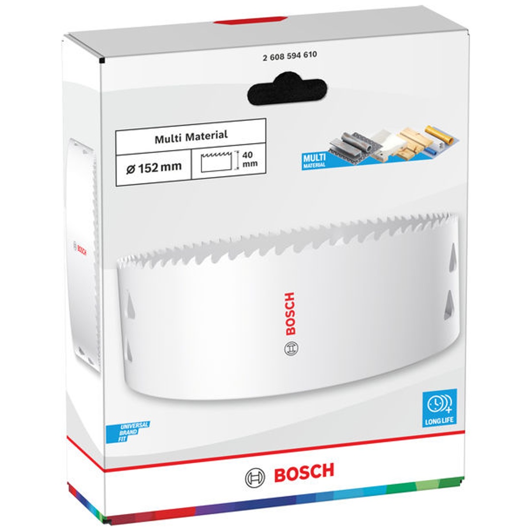 Bosch Lochsäge mit Gewinde Multi Material, 152 x 40 mm