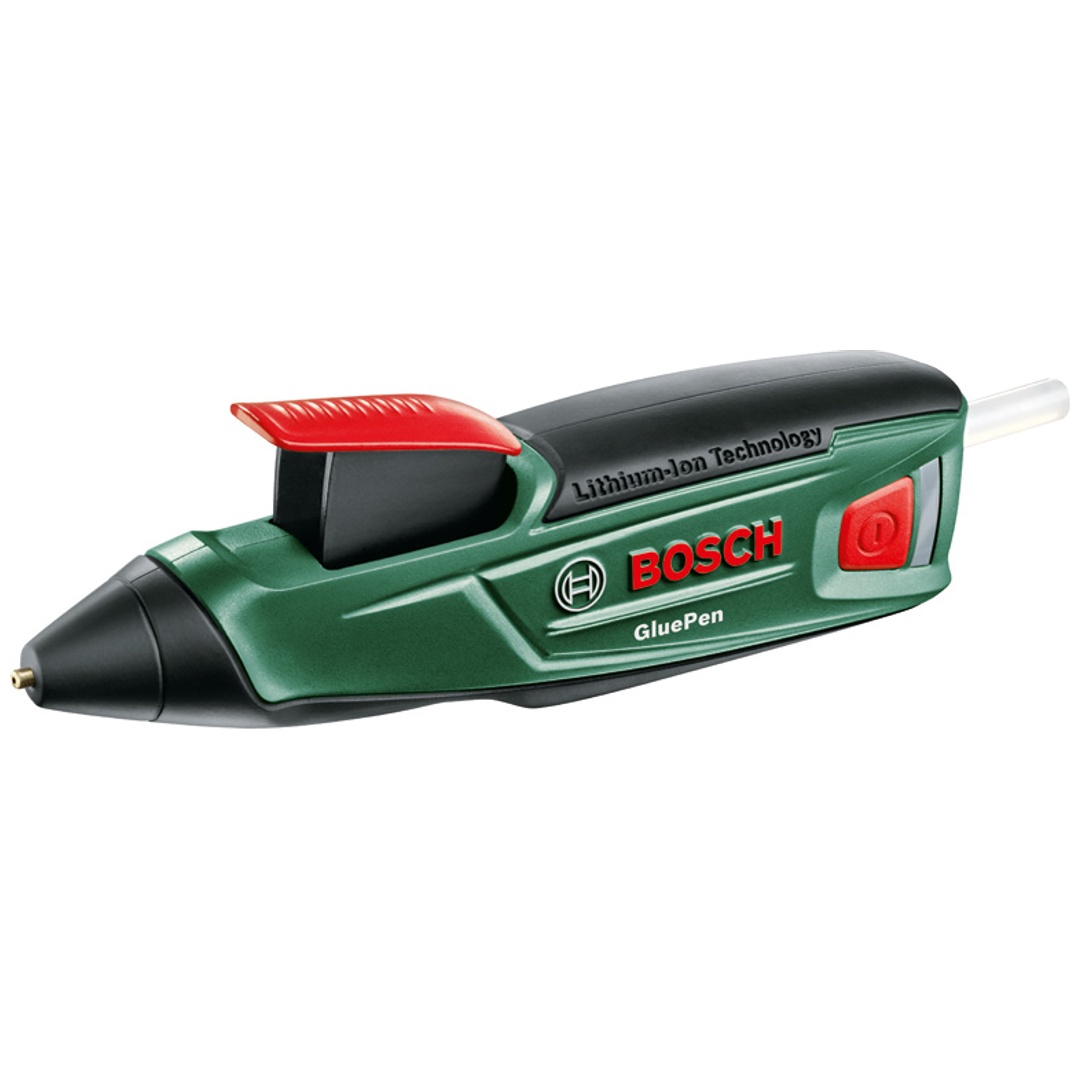 Bosch Akku-Klebepistole GluePen + 4 Schmelzkleber Ultrapower, Karton