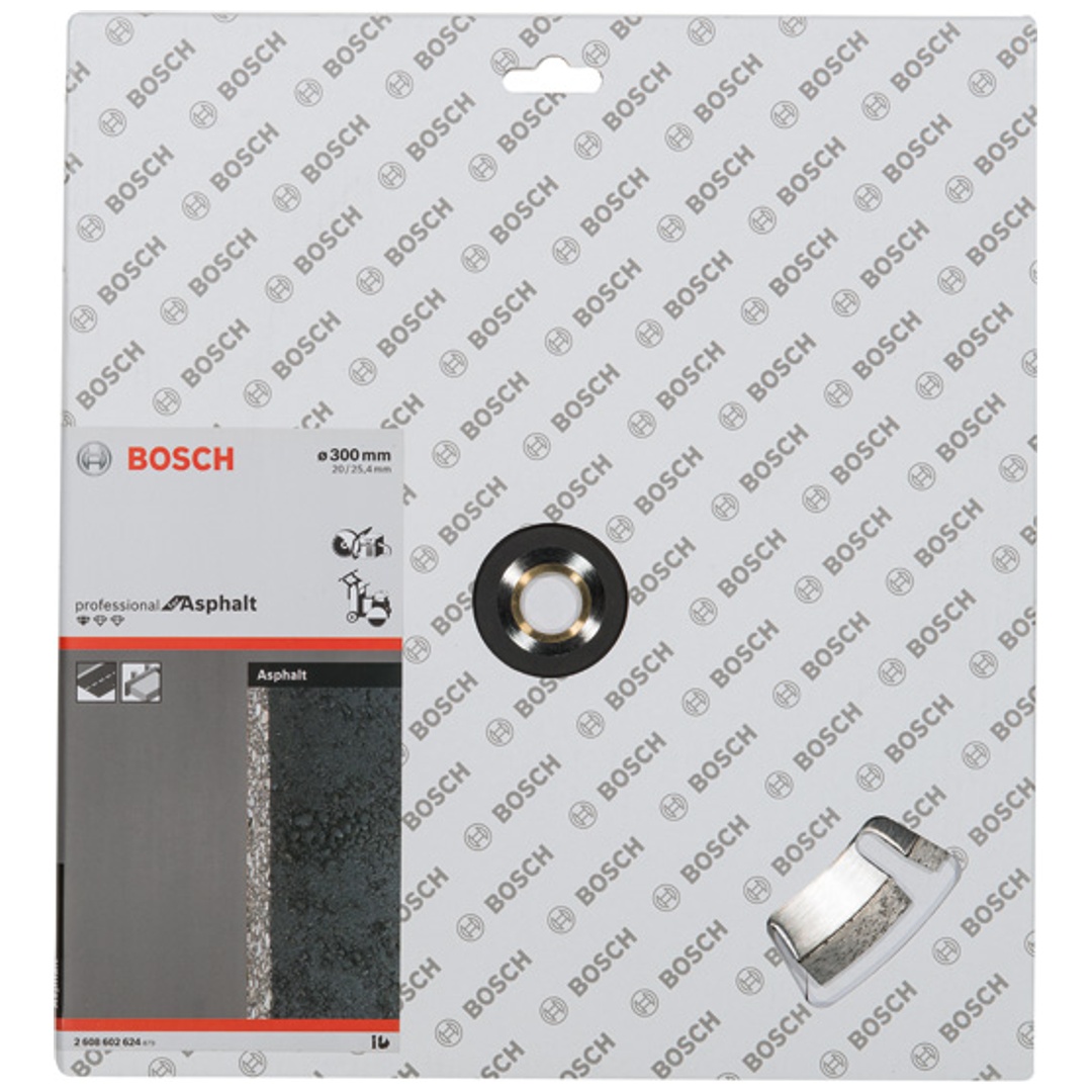 Bosch Diamanttrennscheibe Standard for Asphalt, 300 x 20,00/25,40 x 2,8 x 8 mm