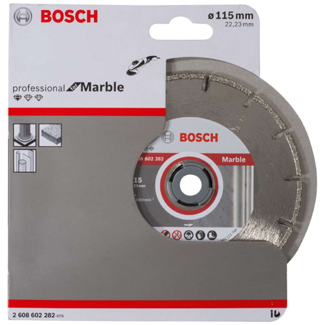 Bosch Diamanttrennscheibe Standard for Marble, 115 x 22,23 x 2,2 x 3 mm