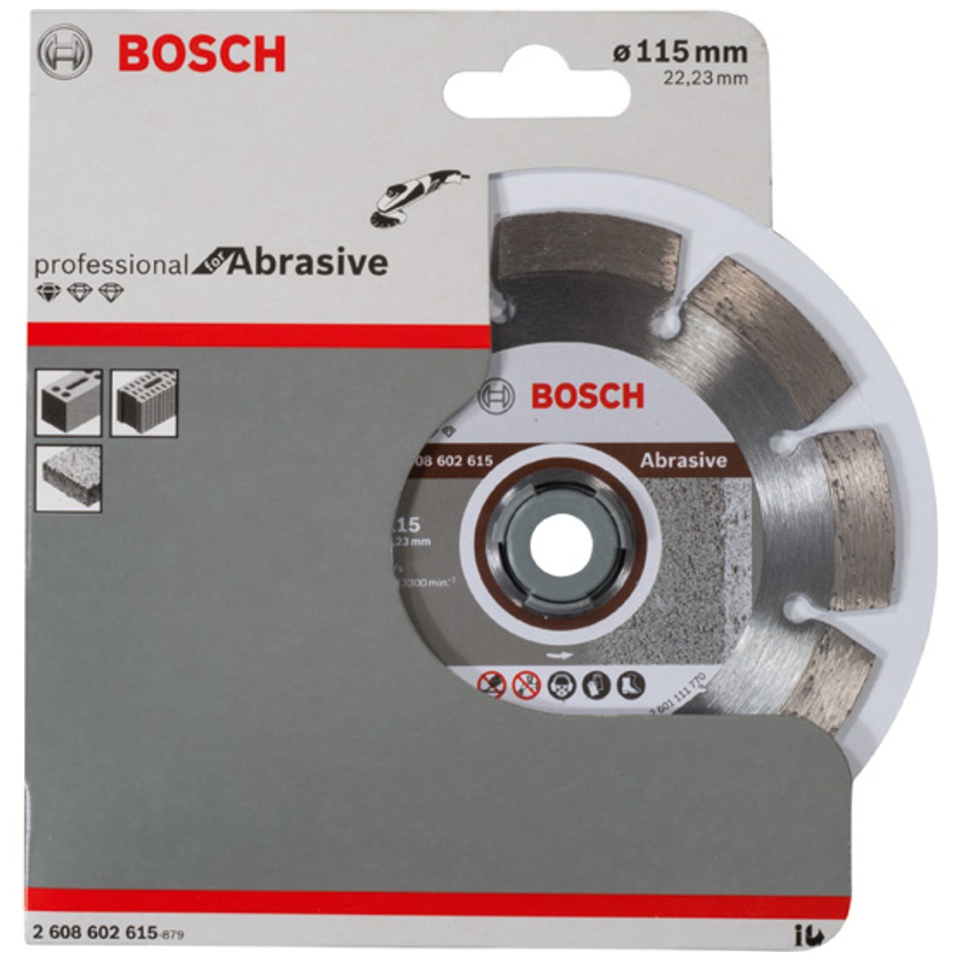 Bosch Diamanttrennscheibe Standard for Abrasive, 115 x 22,23 x 6 x 7 mm