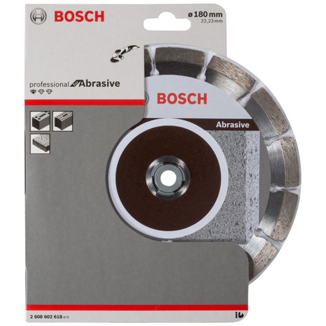 Bosch Diamanttrennscheibe Standard for Abrasive, 180 x 22,23 x 2 x 10 mm