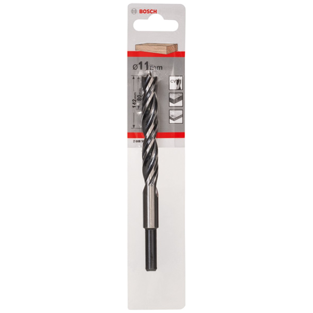 Bosch Holzspiralbohrer Standard, 11 x 89 x 142 mm, Schaft-Ø 10 mm
