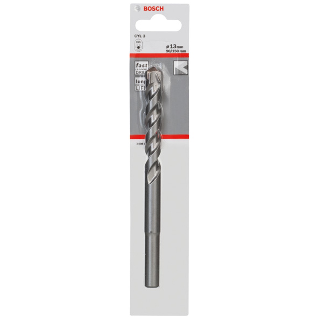 Bosch Betonbohrer CYL-3, Silver Percussion, 13 x 90 x 150 mm, Ø 10 mm, 1er-Pack