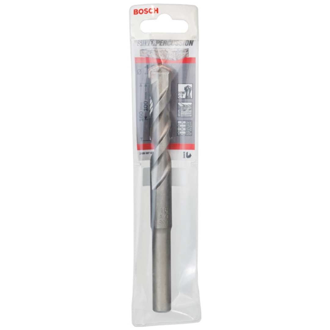 Bosch Betonbohrer CYL-3, Silver Percussion, 16 x 100 x 160 mm, Ø 9,9 mm, 1er-Pack