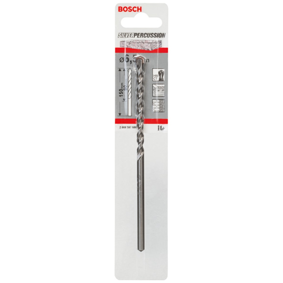Bosch Betonbohrer CYL-3, Silver Percussion, 6,5 x 90 x 150 mm, Ø 5,5 mm, 1er-Pack