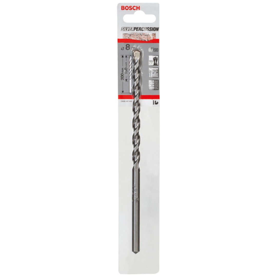 Bosch Betonbohrer CYL-3, Silver Percussion, 8 x 150 x 200 mm, Ø 7,5 mm, 1er-Pack