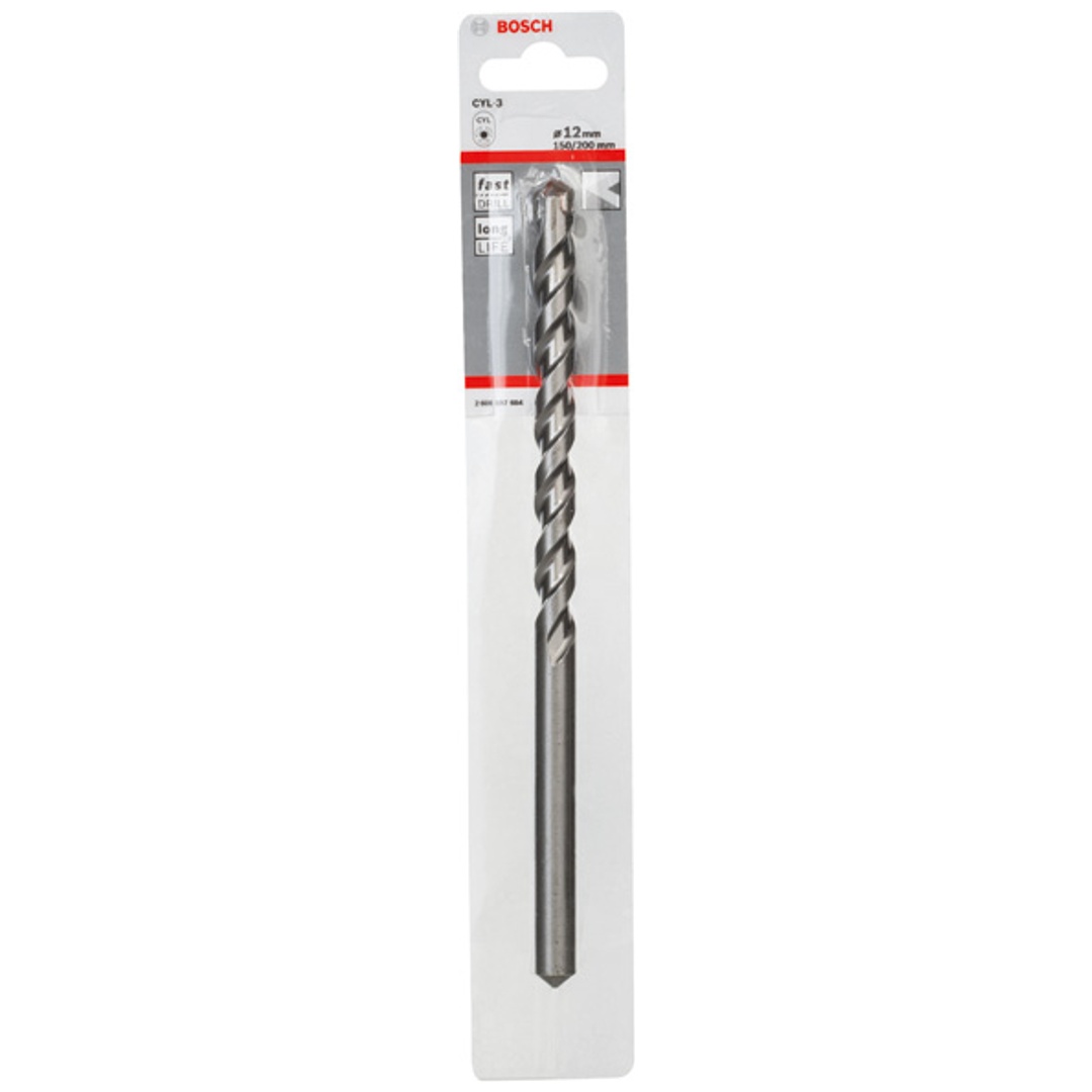 Bosch Betonbohrer CYL-3, Silver Percussion, 12 x 150 x 200 mm, Ø 10 mm, 1er-Pack