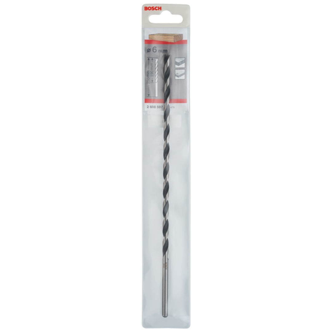 Bosch Maschinenholzbohrer, M-Spitze 6 x 250 mm, d 6 mm p257537