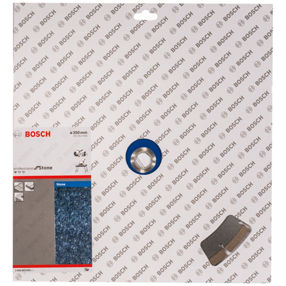 Bosch Diamanttrennscheibe Standard for Stone, 350 x 20/25,4 x 3,1 x 10 mm