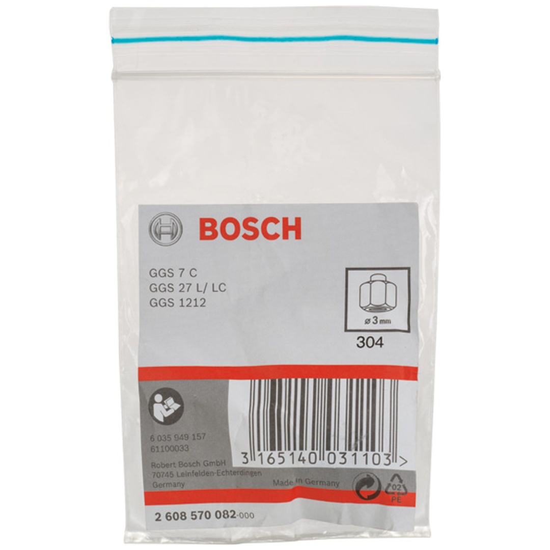 Bosch Spannzange mit Spannmutter, 3 mm, für Bosch-Geradschleifer