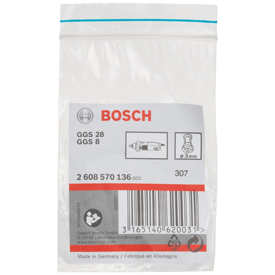 Bosch Spannzange ohne Spannmutter, 3 mm, für Bosch-Geradschleifer