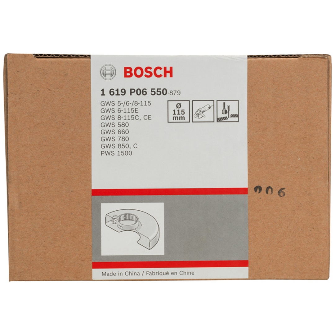 Bosch Schutzhaube mit Deckblech, 115 mm