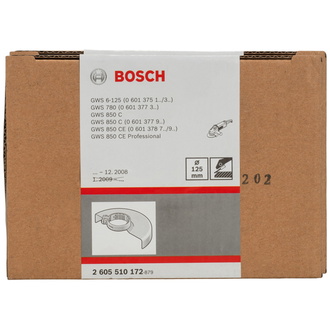 Schutzhaube ohne Deckblech, 125 mm, mit Codierung, Schraubverschluss