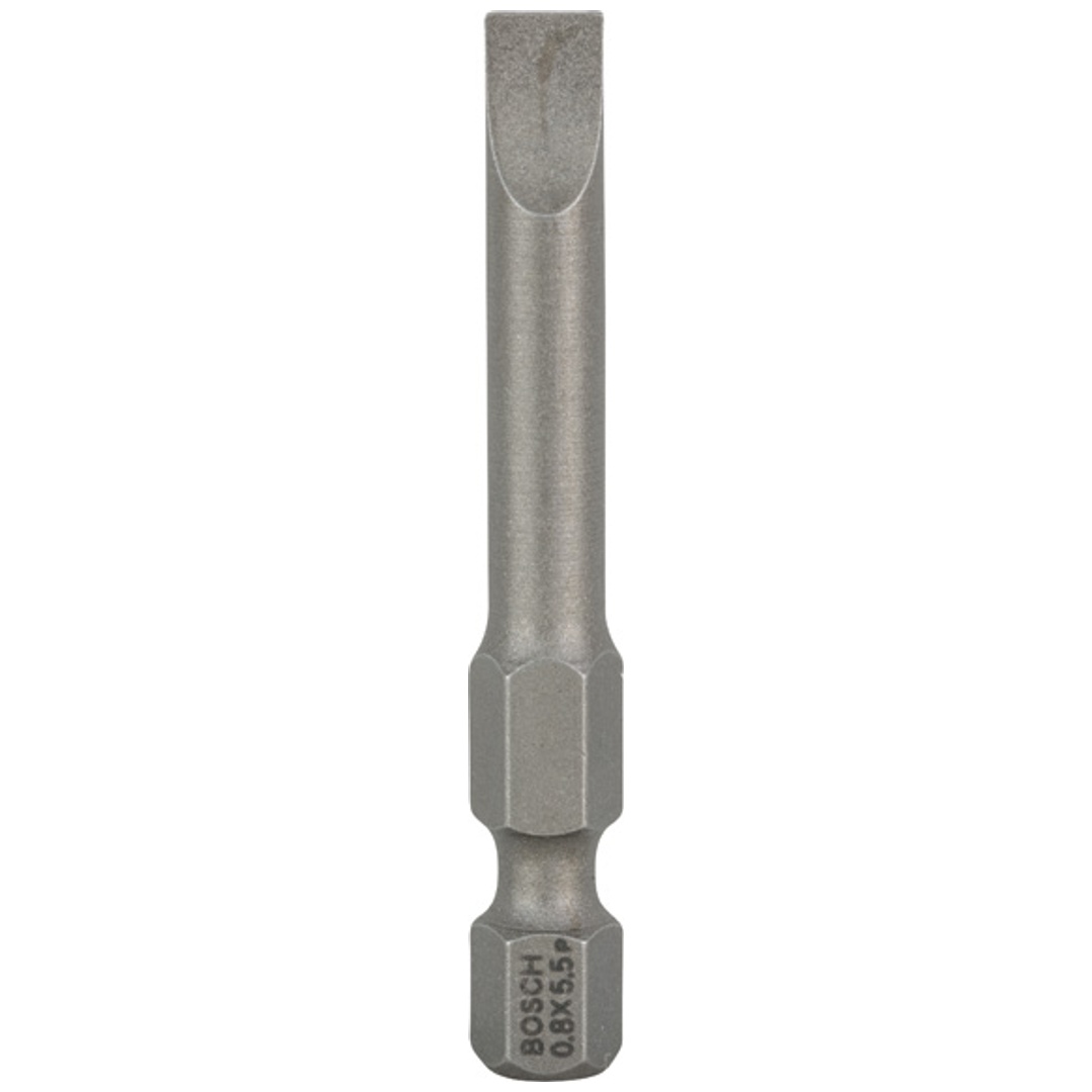 Bosch Schrauberbit Extra-Hart, S 0,8 x 5,5, 49 mm, 3er-Pack