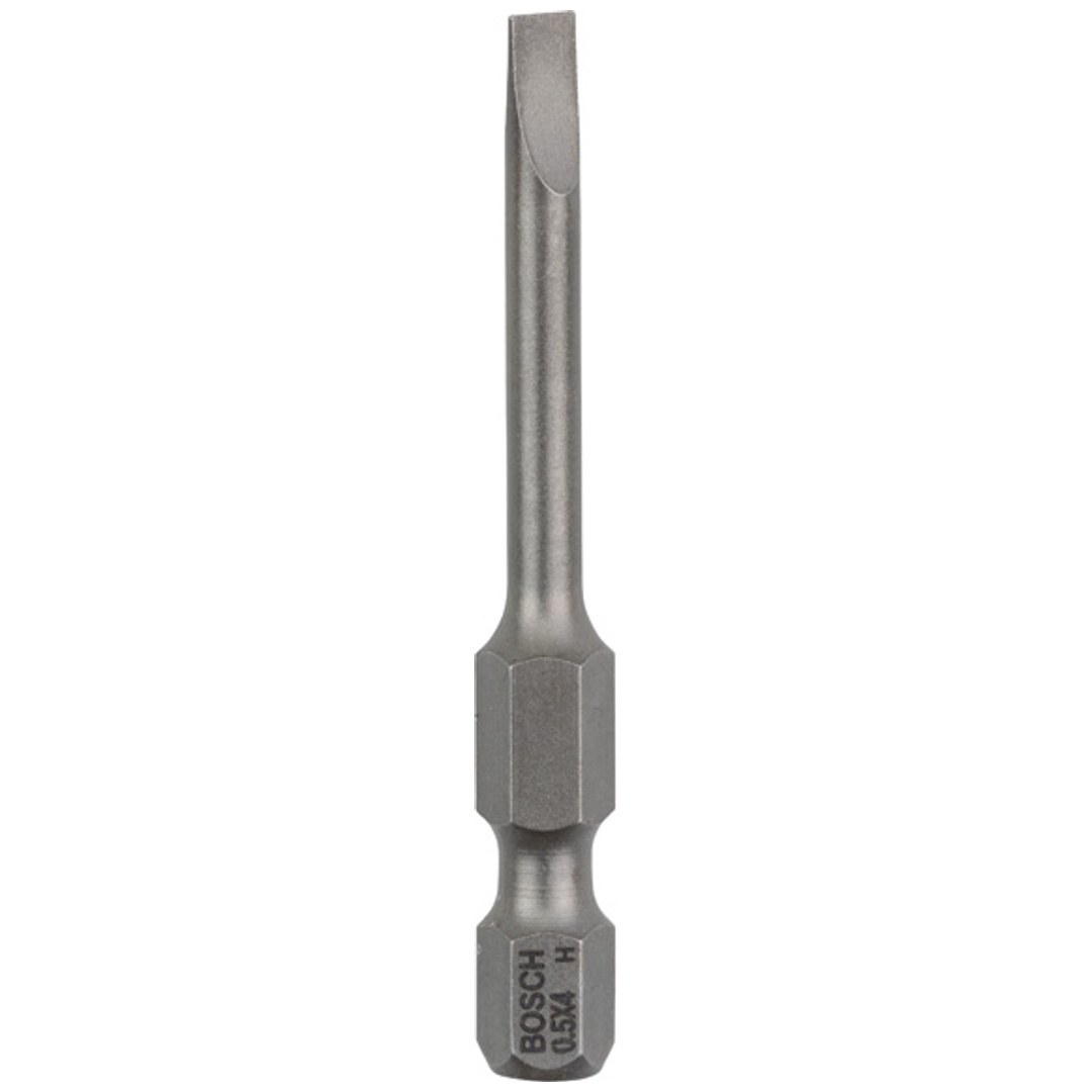 Bosch Schrauberbit Extra-Hart, S 0,5 x 4,0, 49 mm, 3er-Pack