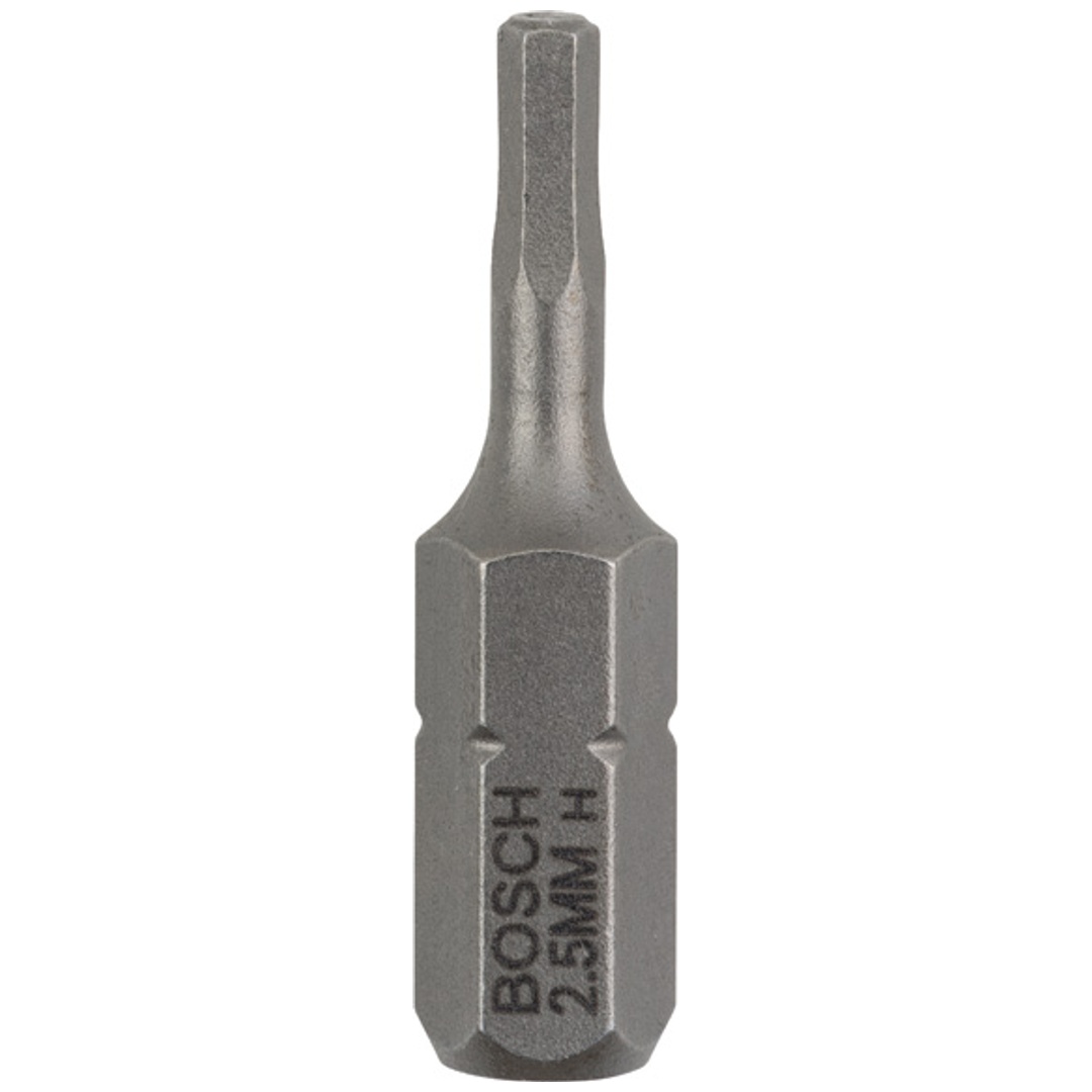 Bosch Schrauberbit Extra-Hart, HEX 2,5, 25 mm, 3er-Pack
