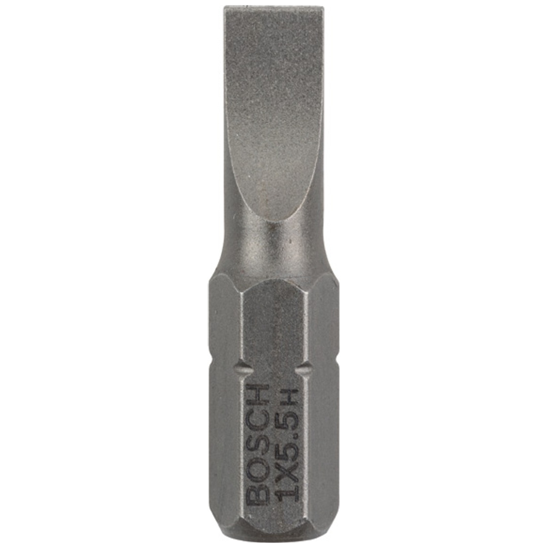 Bosch Schrauberbit Extra-Hart, S 1,0 x 5,5, 25 mm, 3er-Pack