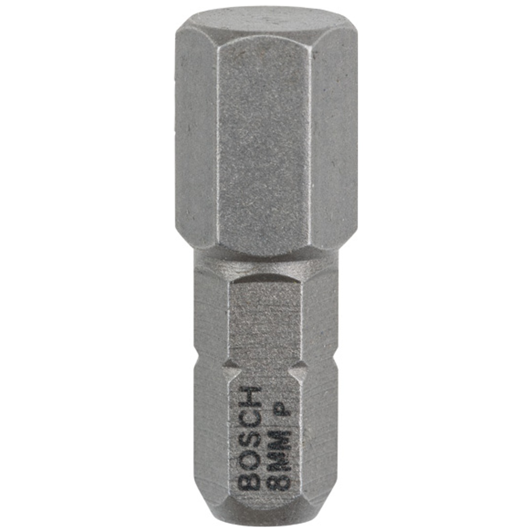 Bosch Schrauberbit Extra-Hart, HEX 8, 25 mm, 3er-Pack