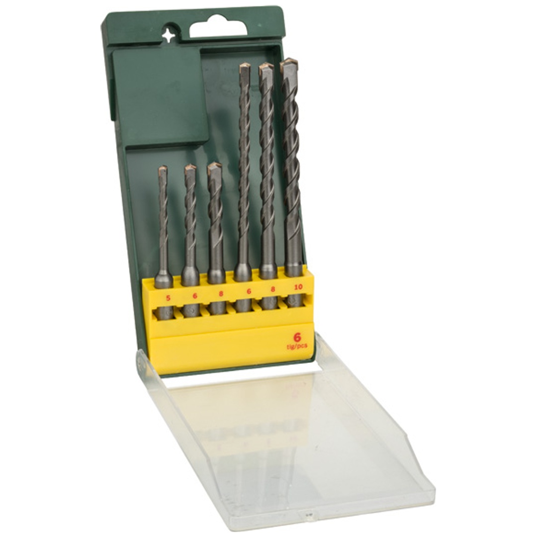 Bosch 2607019447 Carbide Hammer Drill Bit Set SDS-PLUS-S2/ 6-pcs