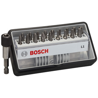 Bosch Schrauberbit-Set Robust Line L Extra-Hart, 18+1-tlg., 25mm, PH, PZ, Torx