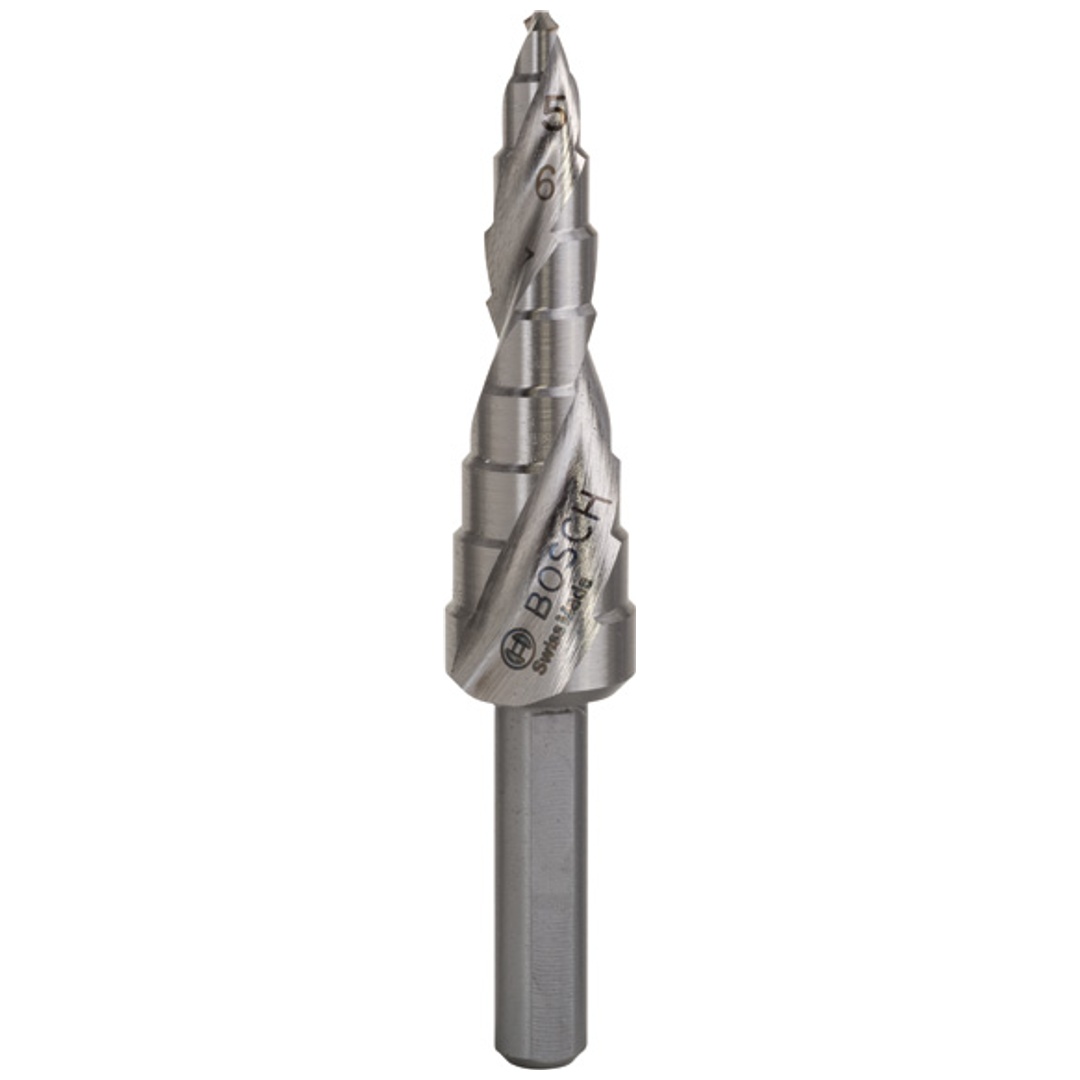 Bosch Stufenbohrer HSS, 4 - 12 mm, 6 mm, 66,5 mm, 9 Stufen